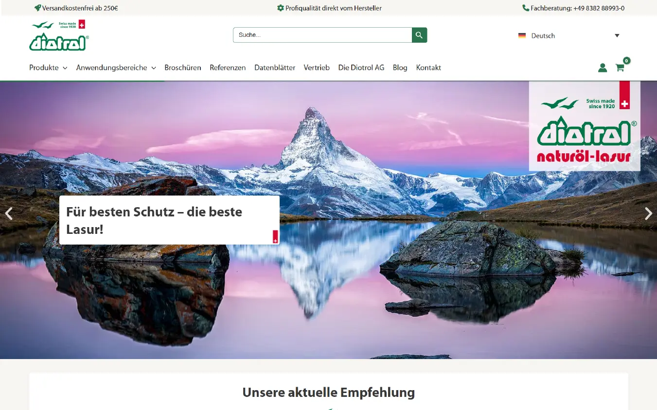Startseite diotrol.de — Diotrol Naturöl-Lasur, Onlineshop für Deutschland